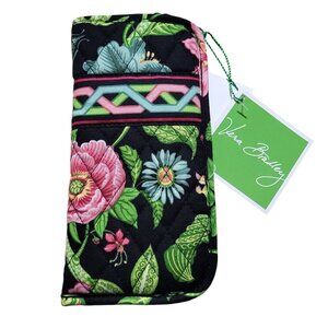 Vera Bradley Botanica Eyeglass Case Floral Quilted Cosmetic Bag Pencil Pen